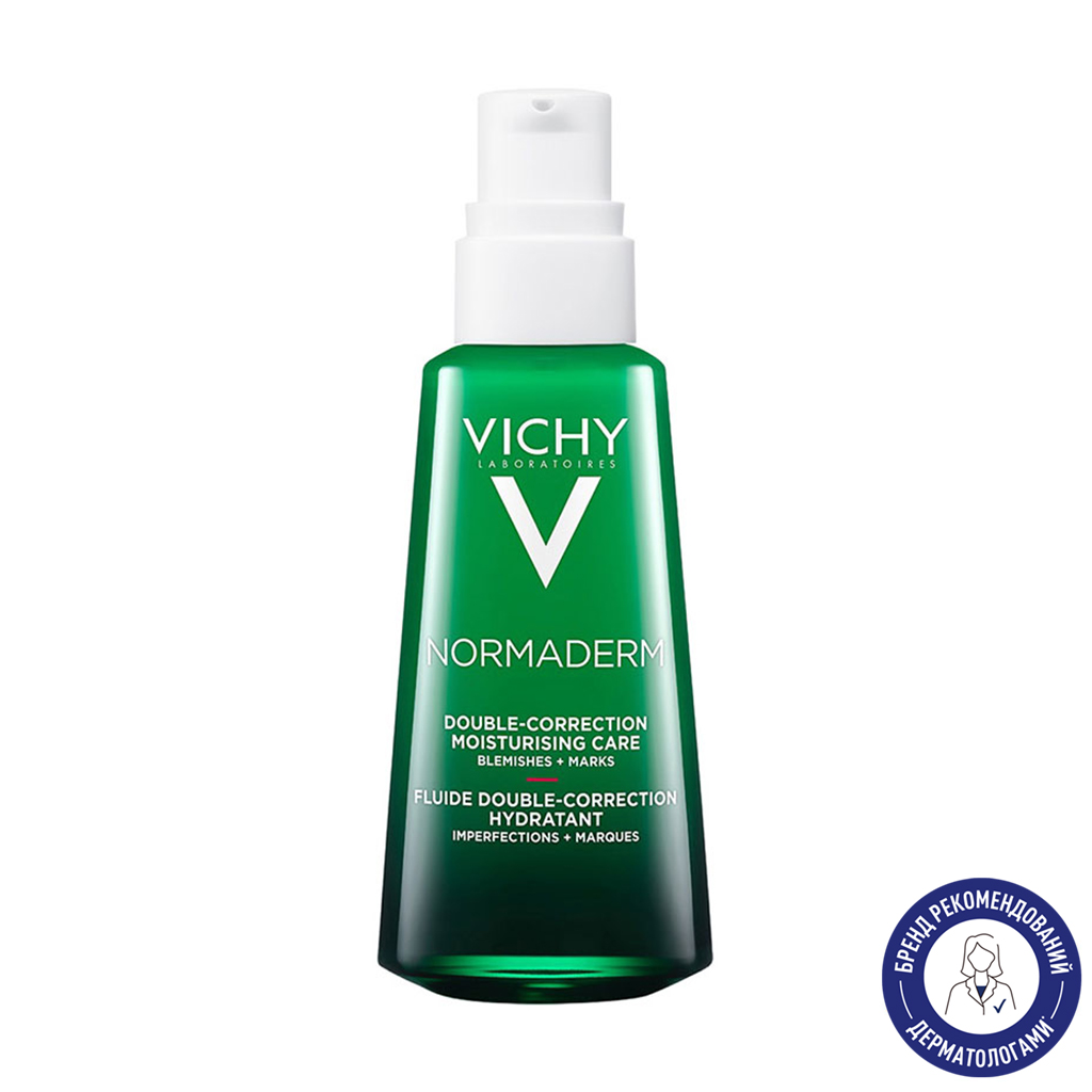 Зволожувальний флюїд для обличчя Vichy Normaderm Phytosolution Double Correction Daily Care Moisturiser для жирної, схильної до недоліків шкіри, 50 мл